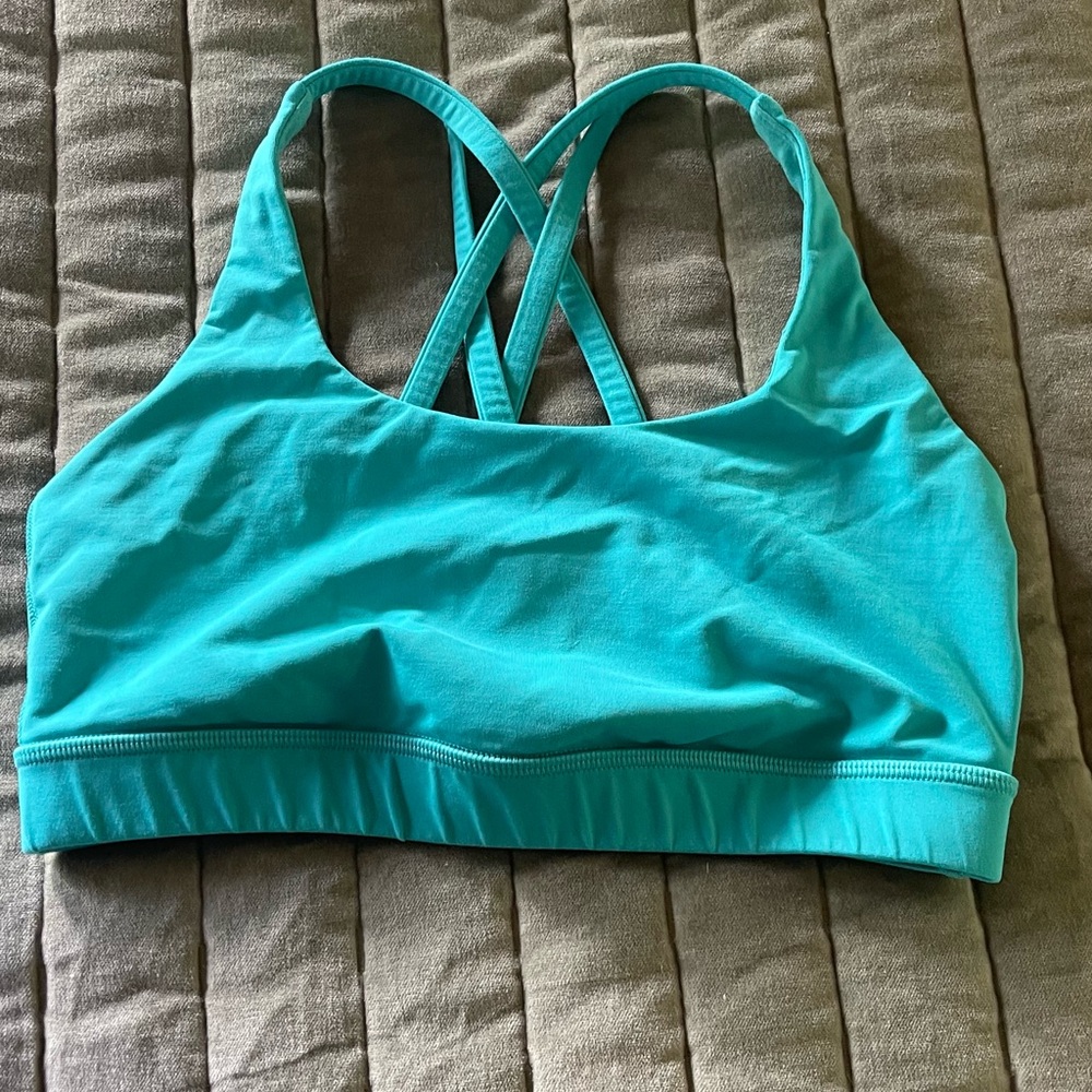 Lululemon Athletica Teal Sports Bra